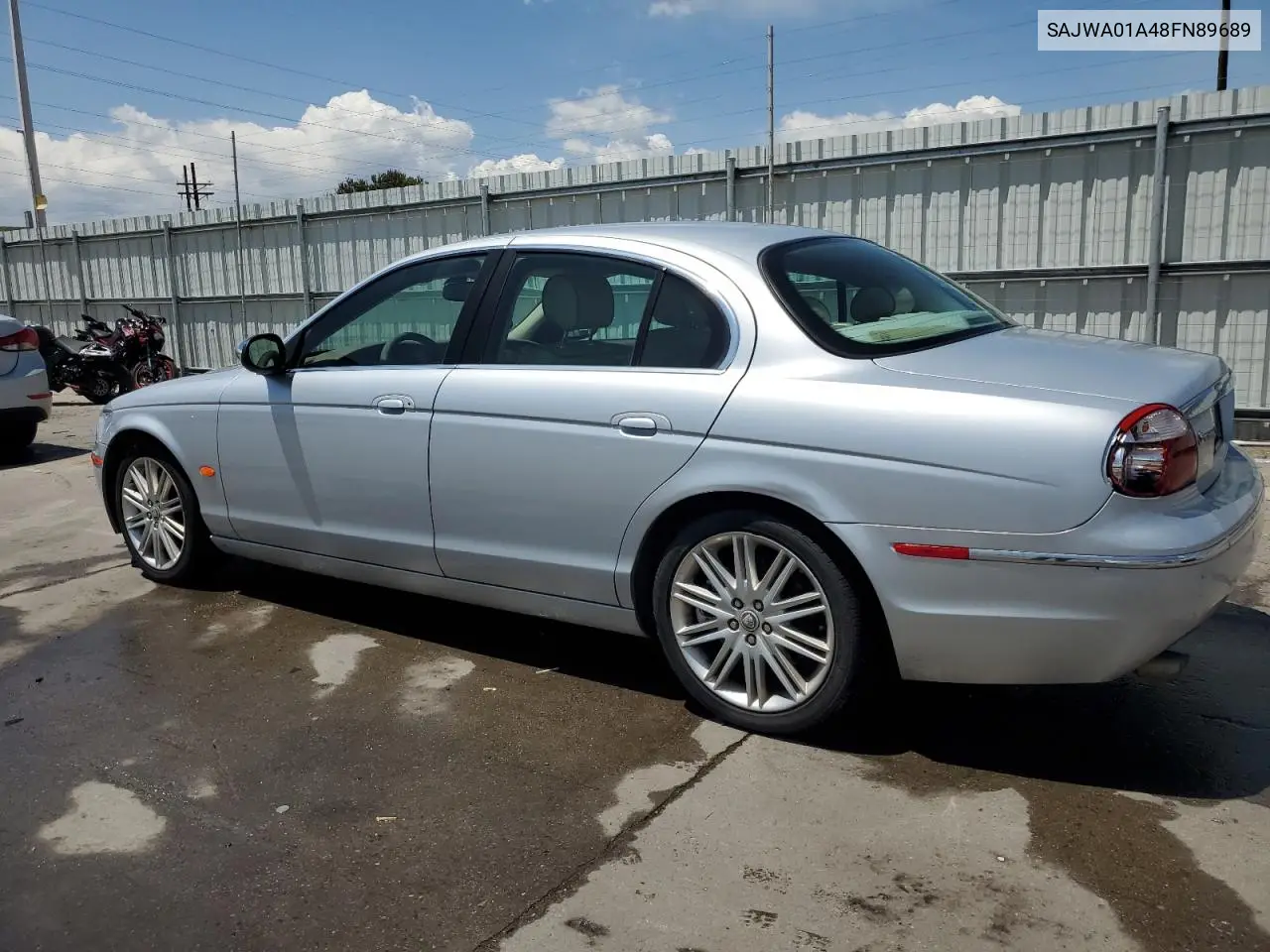 2008 Jaguar S-Type VIN: SAJWA01A48FN89689 Lot: 58586445