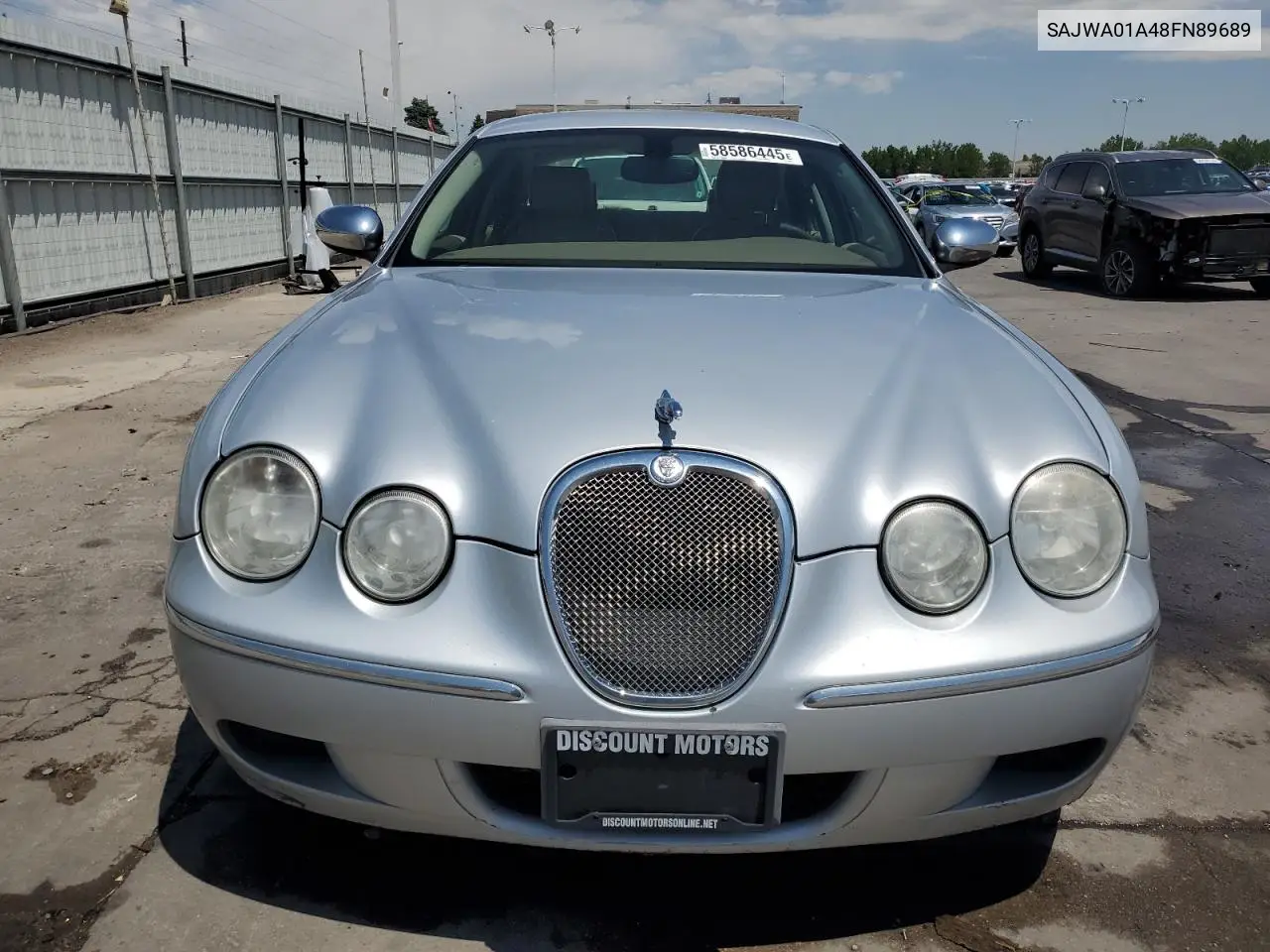2008 Jaguar S-Type VIN: SAJWA01A48FN89689 Lot: 58586445