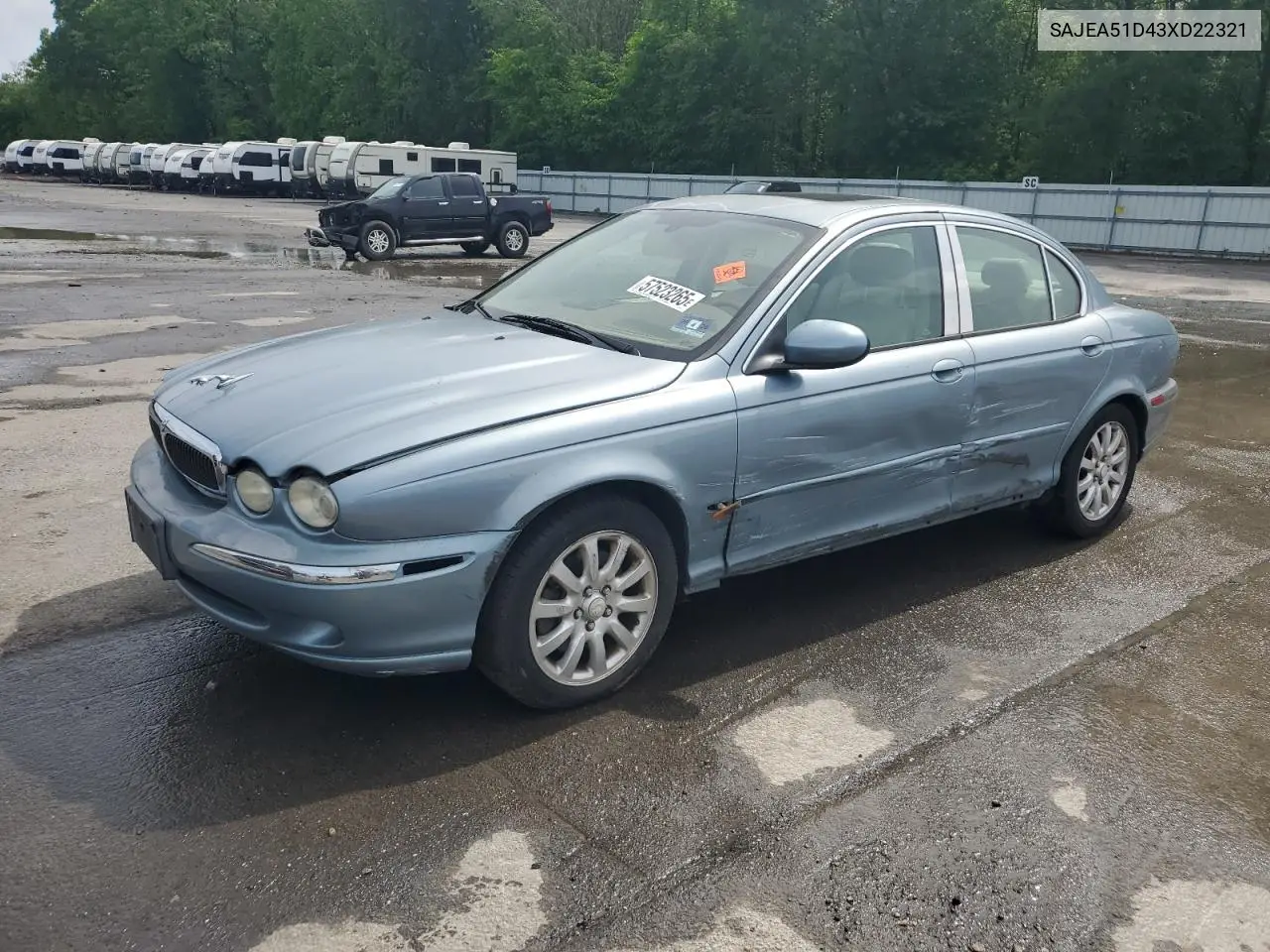 2003 Jaguar X-Type 2.5 VIN: SAJEA51D43XD22321 Lot: 57523265