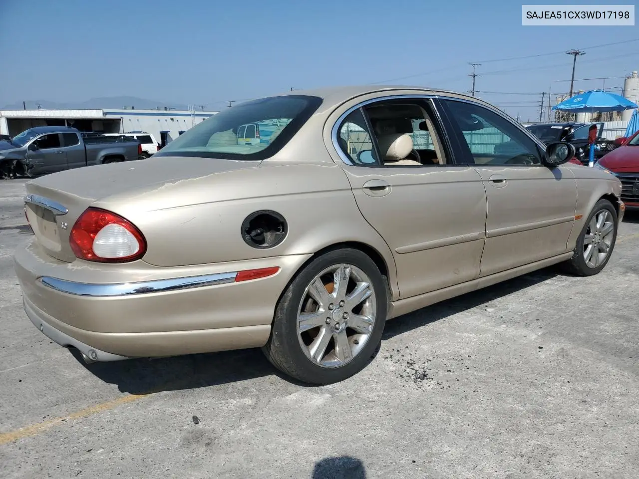 2003 Jaguar X-Type 3.0 VIN: SAJEA51CX3WD17198 Lot: 60332485
