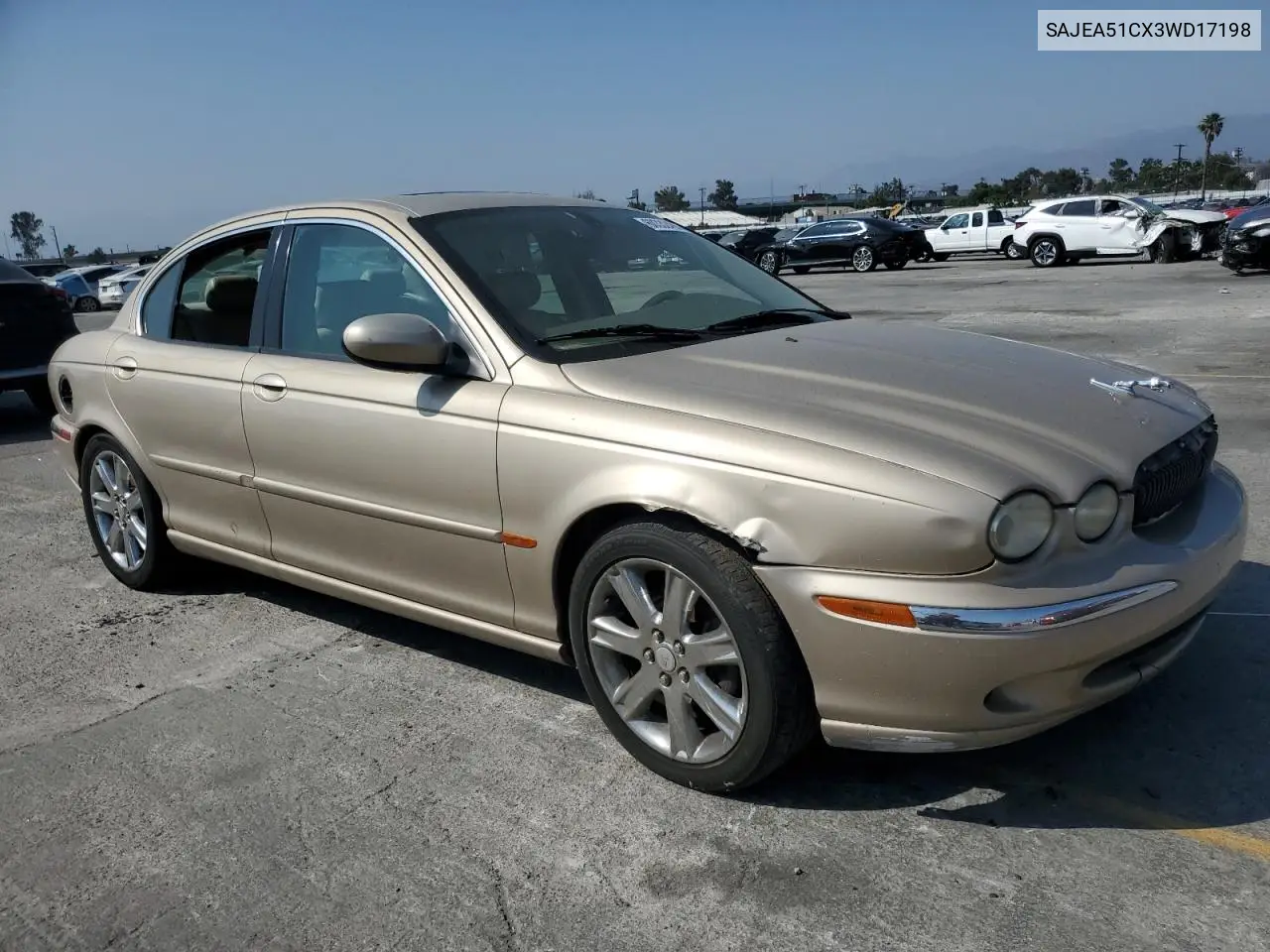 2003 Jaguar X-Type 3.0 VIN: SAJEA51CX3WD17198 Lot: 60332485
