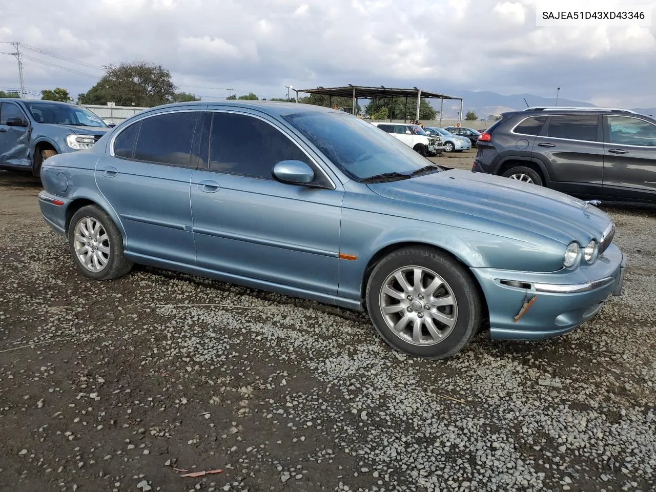 2003 Jaguar X-Type 2.5 VIN: SAJEA51D43XD43346 Lot: 76504344