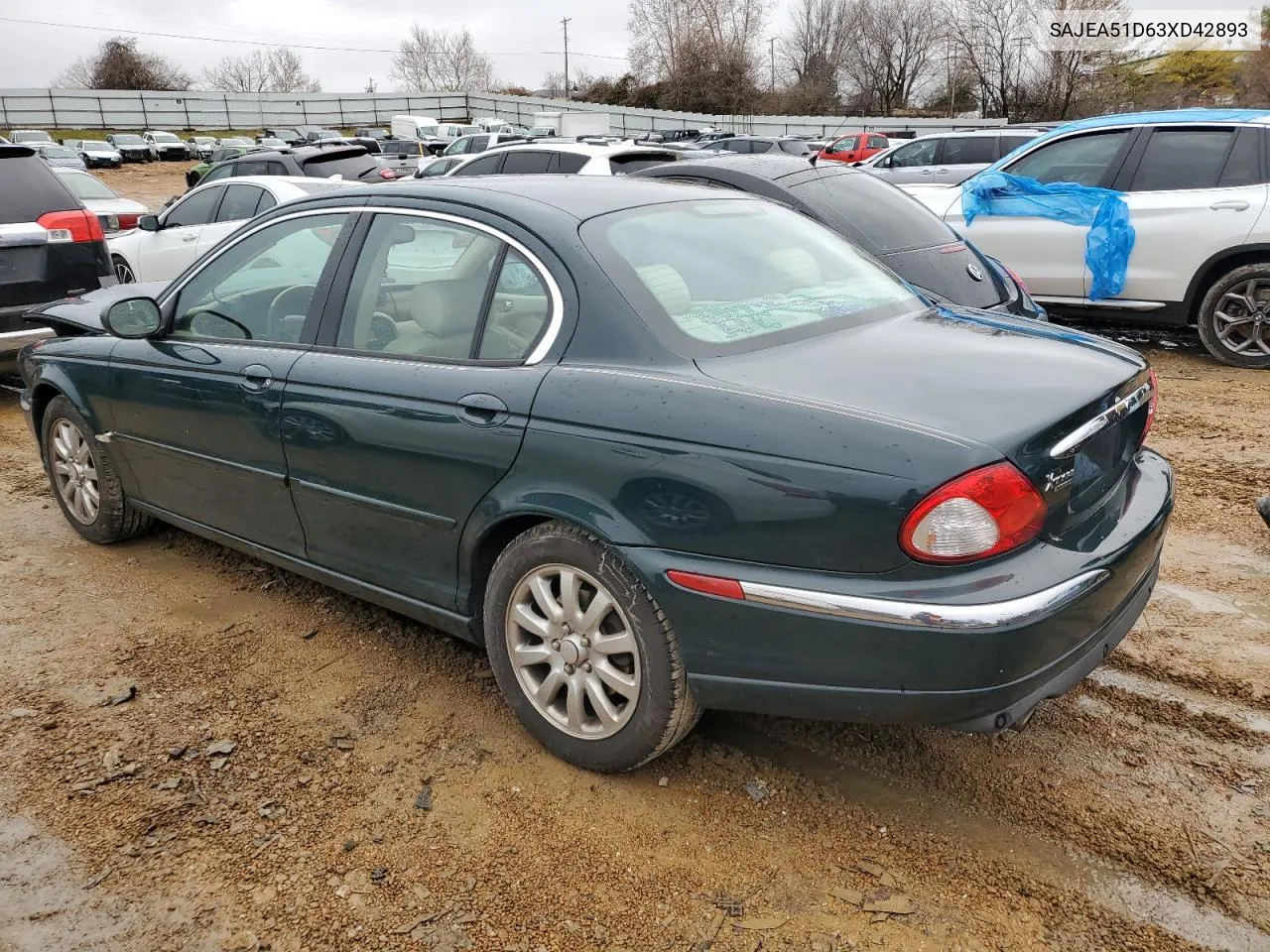 2003 Jaguar X-Type 2.5 VIN: SAJEA51D63XD42893 Lot: 81833863