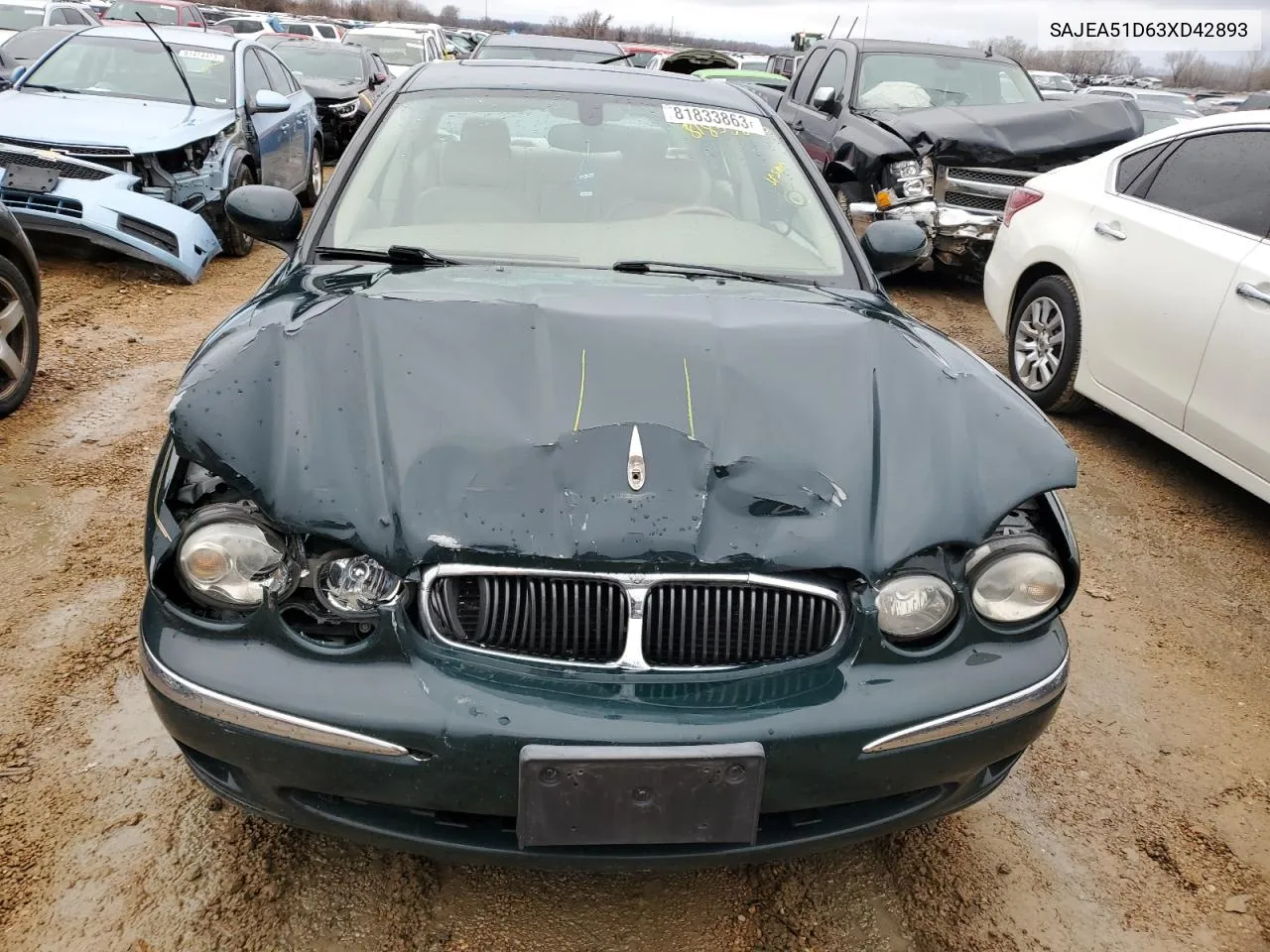 2003 Jaguar X-Type 2.5 VIN: SAJEA51D63XD42893 Lot: 81833863