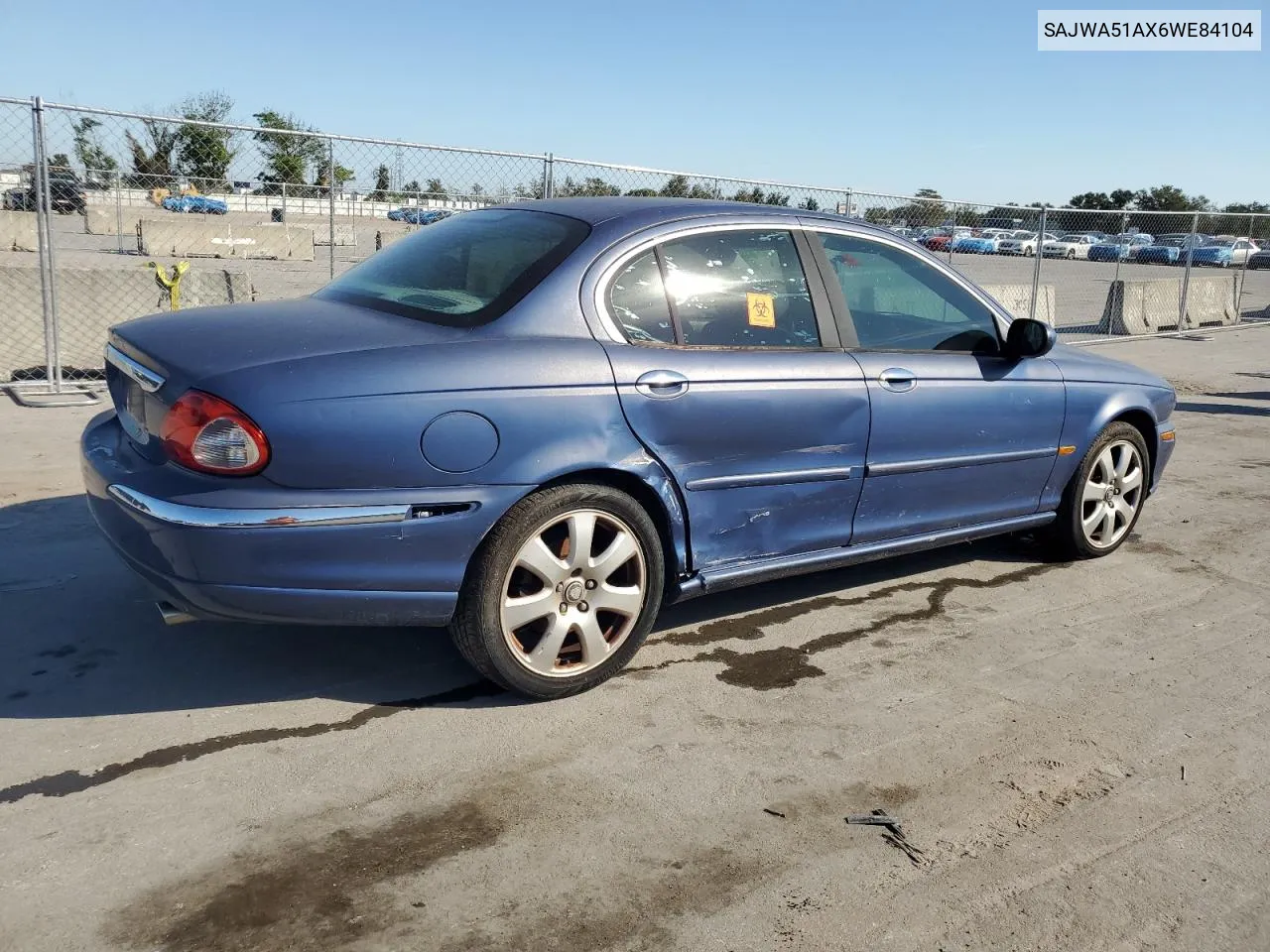 2006 Jaguar X-Type 3.0 VIN: SAJWA51AX6WE84104 Lot: 77741794