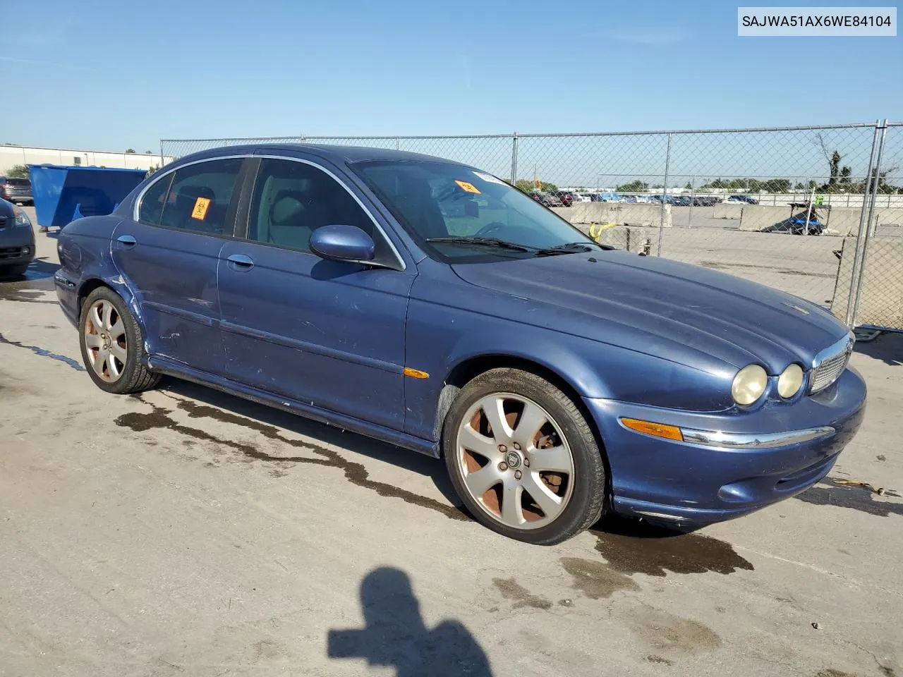 2006 Jaguar X-Type 3.0 VIN: SAJWA51AX6WE84104 Lot: 77741794