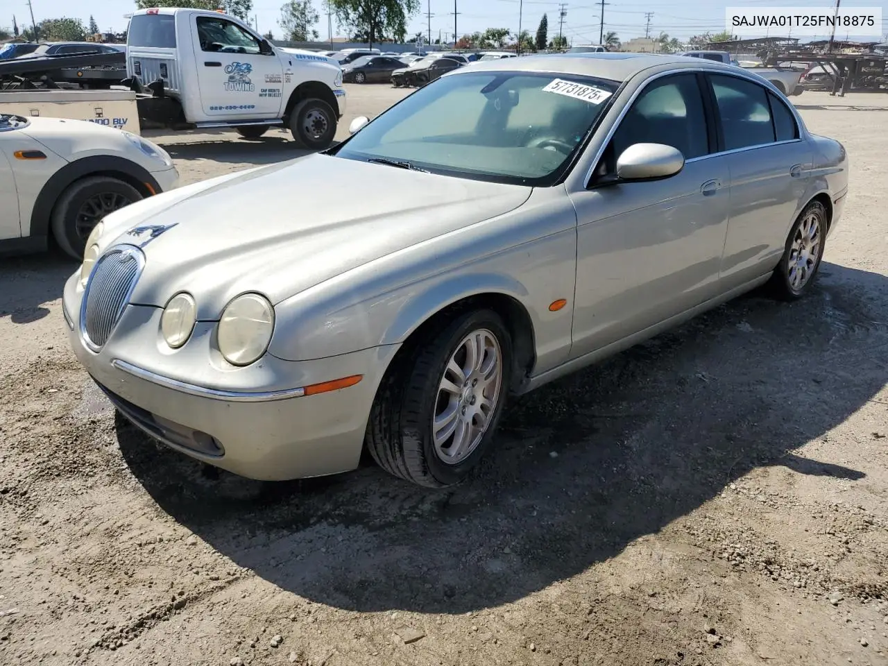 2012 Jaguar S-Type VIN: SAJWA01T25FN18875 Lot: 57731875