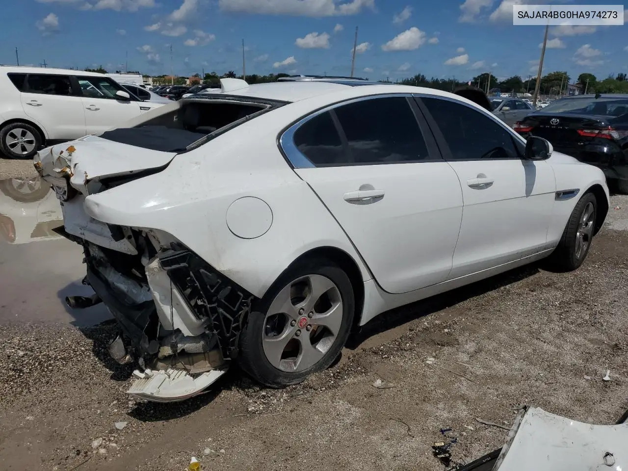 2017 Jaguar Xe VIN: SAJAR4BG0HA974273 Lot: 56631825