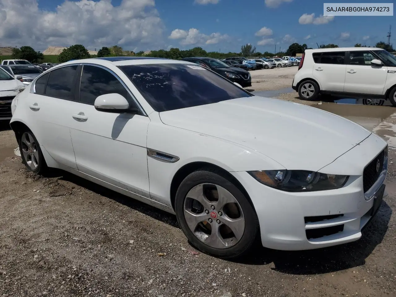 2017 Jaguar Xe VIN: SAJAR4BG0HA974273 Lot: 56631825