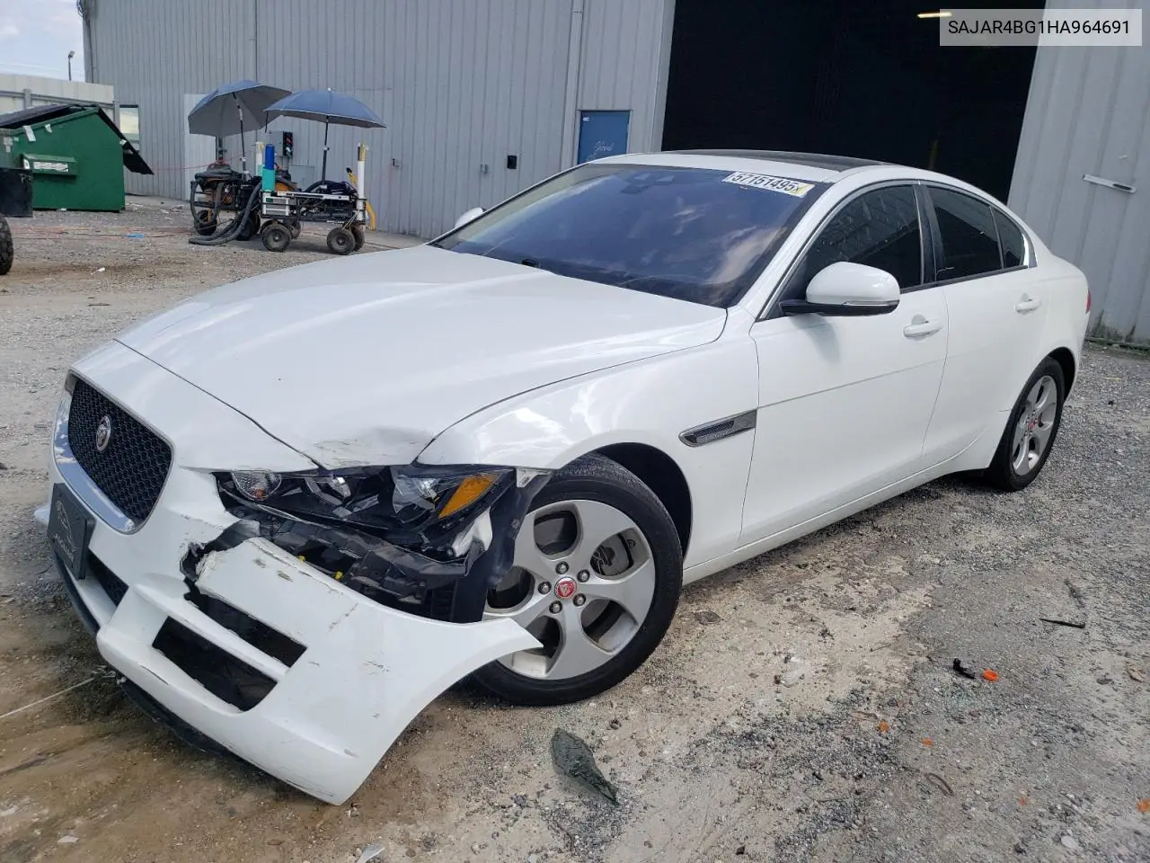 2017 Jaguar Xe VIN: SAJAR4BG1HA964691 Lot: 57151495