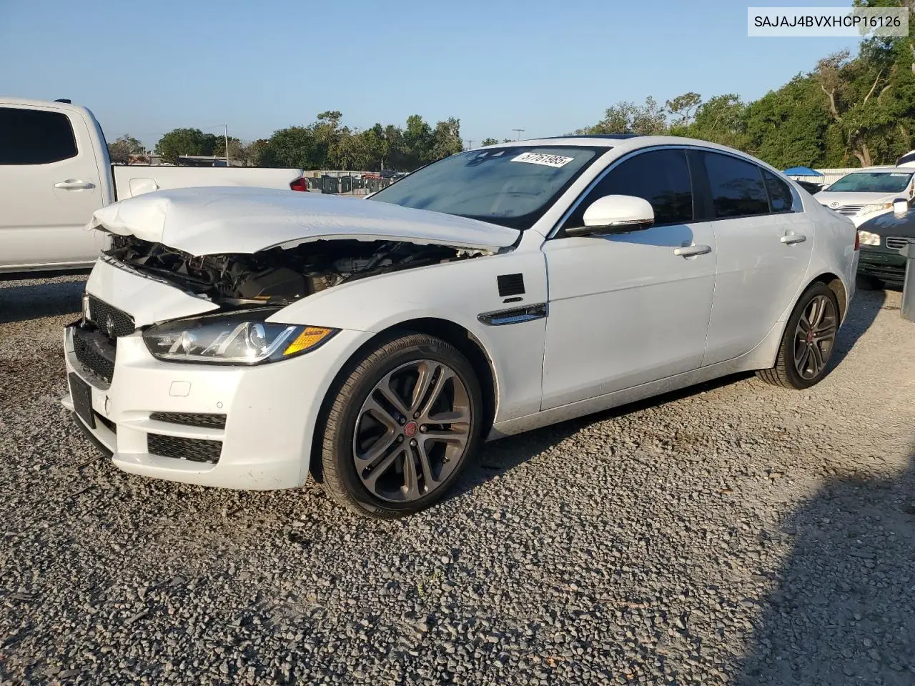 2017 Jaguar Xe Premium VIN: SAJAJ4BVXHCP16126 Lot: 57761985