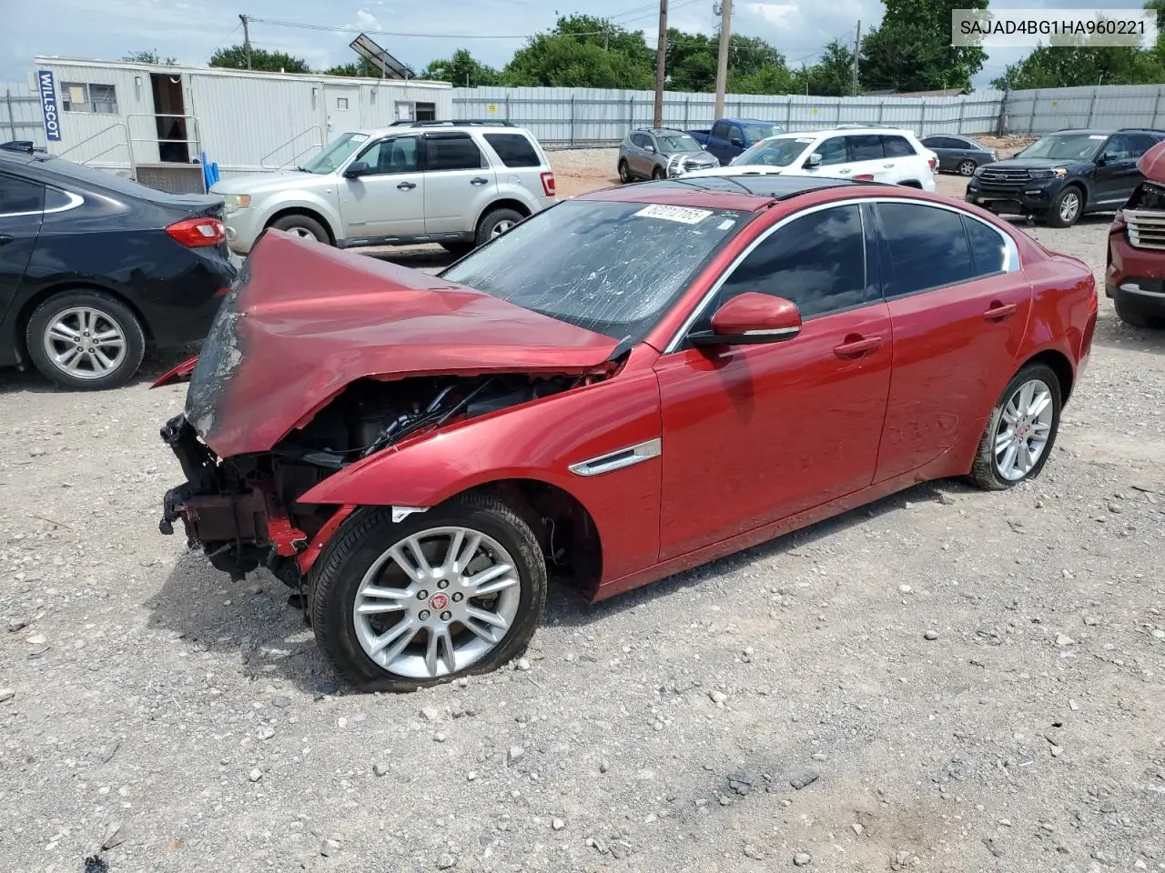 2017 Jaguar Xe Premium VIN: SAJAD4BG1HA960221 Lot: 62212165