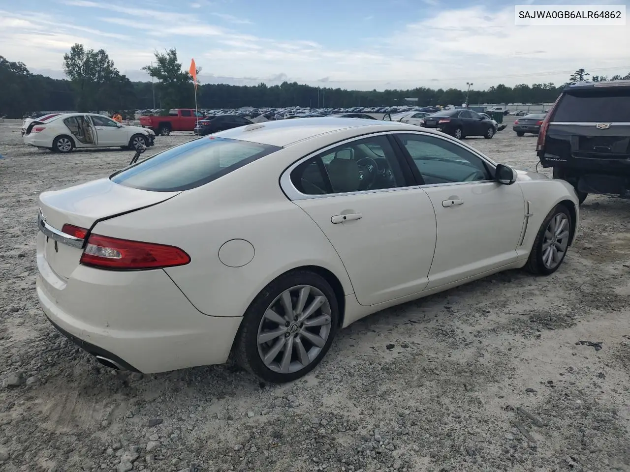 2010 Jaguar Xf Premium VIN: SAJWA0GB6ALR64862 Lot: 61594335