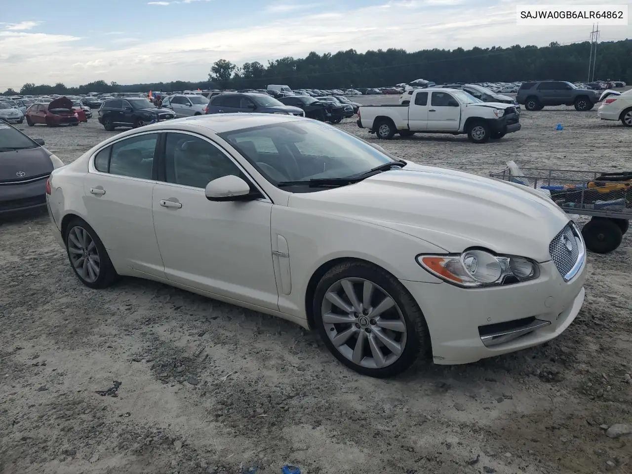 2010 Jaguar Xf Premium VIN: SAJWA0GB6ALR64862 Lot: 61594335