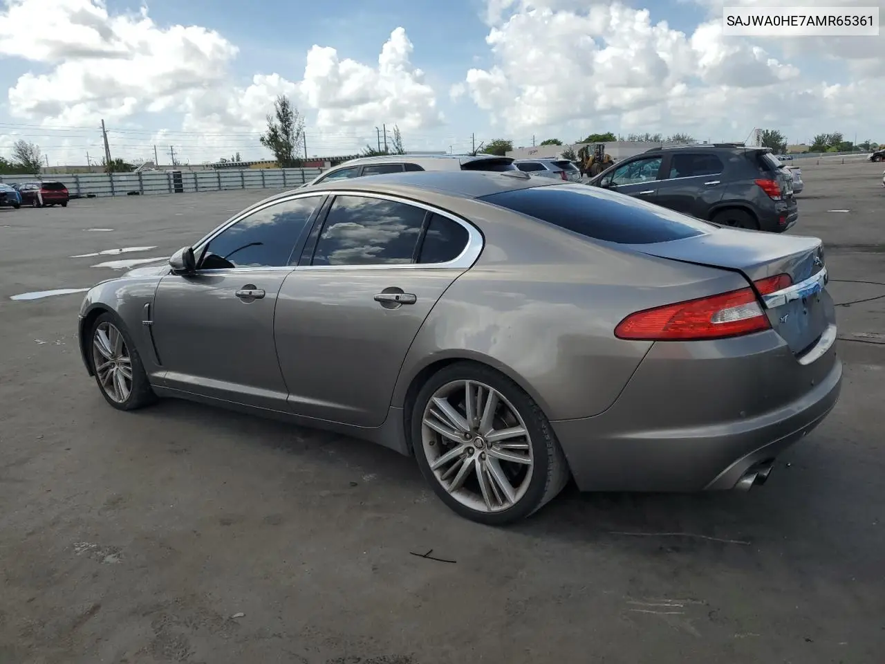 2010 Jaguar Xf Supercharged VIN: SAJWA0HE7AMR65361 Lot: 61667455