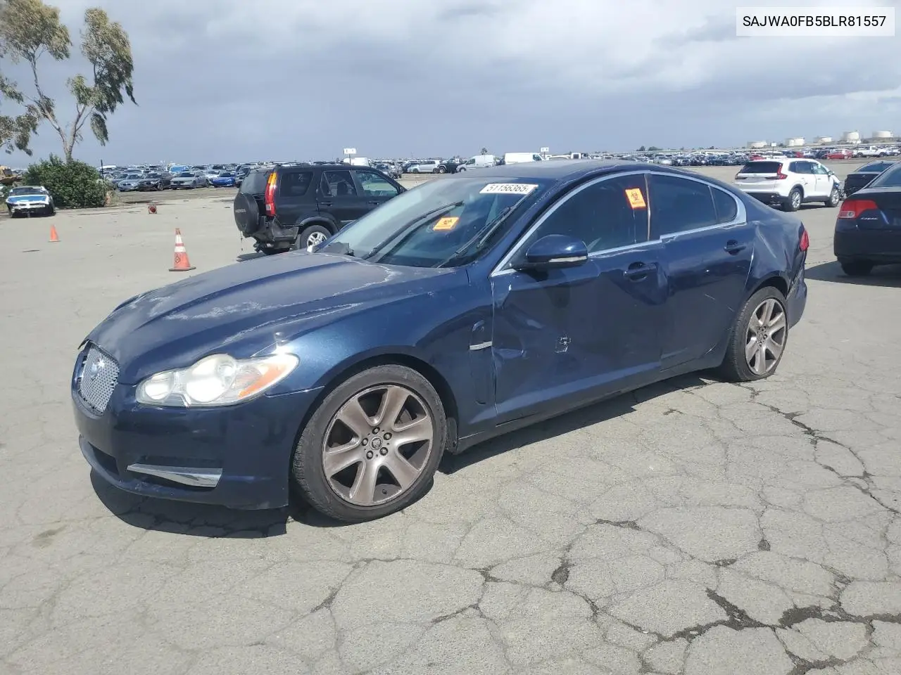 2011 Jaguar Xf VIN: SAJWA0FB5BLR81557 Lot: 51156365