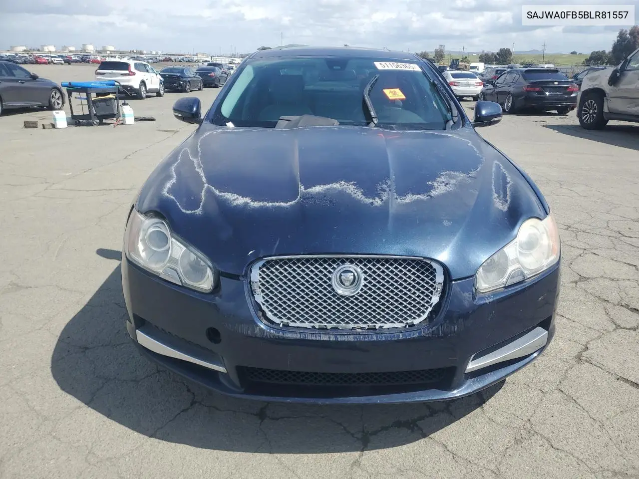 2011 Jaguar Xf VIN: SAJWA0FB5BLR81557 Lot: 51156365