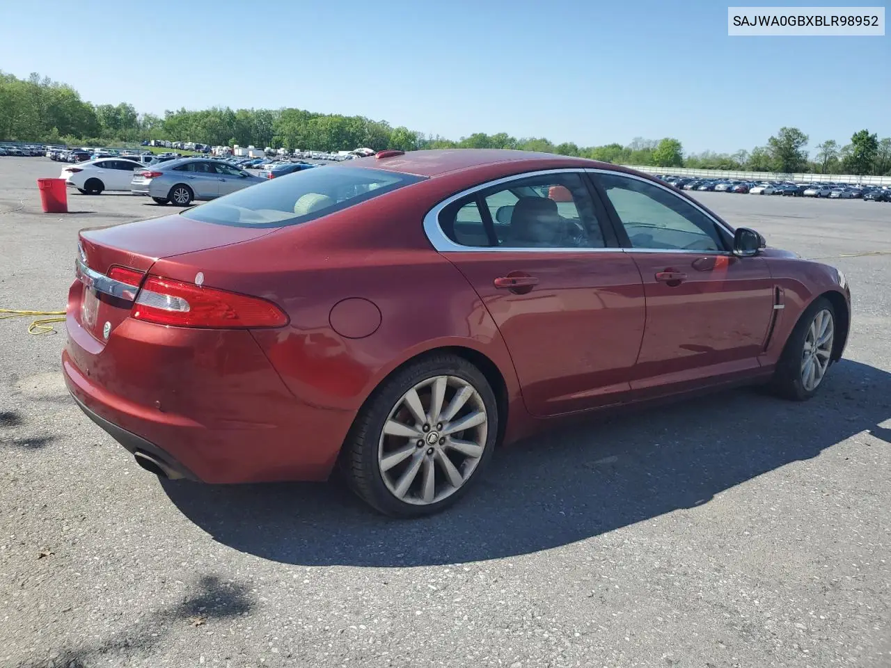 2011 Jaguar Xf Premium VIN: SAJWA0GBXBLR98952 Lot: 56456355