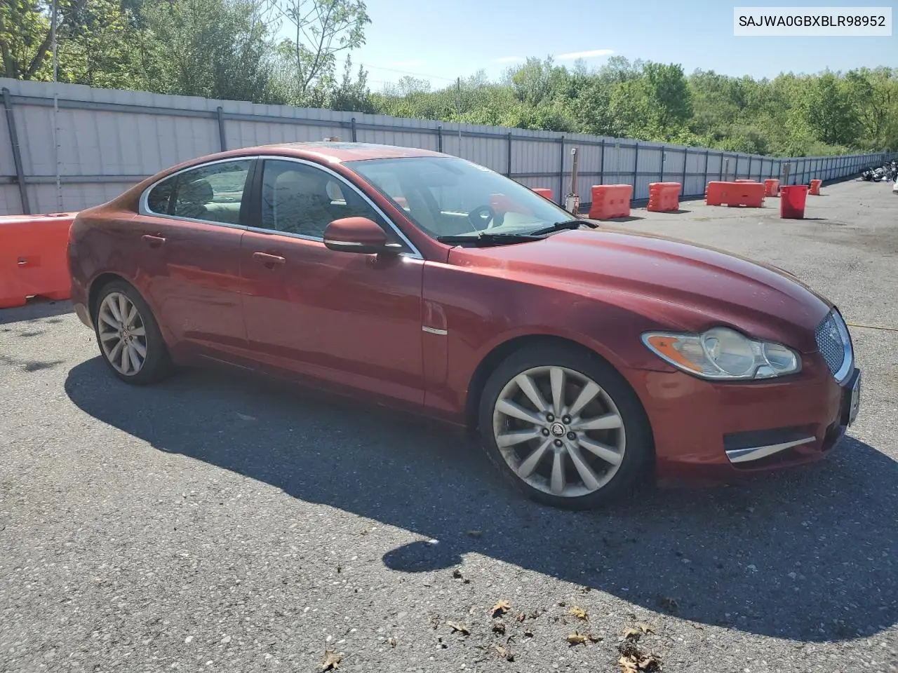 2011 Jaguar Xf Premium VIN: SAJWA0GBXBLR98952 Lot: 56456355