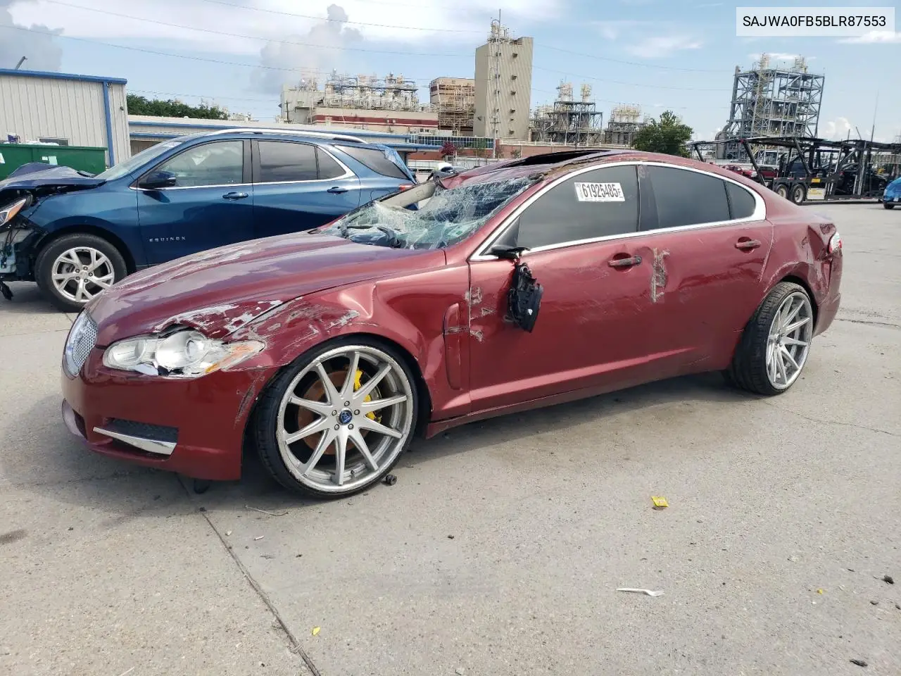 2011 Jaguar Xf VIN: SAJWA0FB5BLR87553 Lot: 61925485