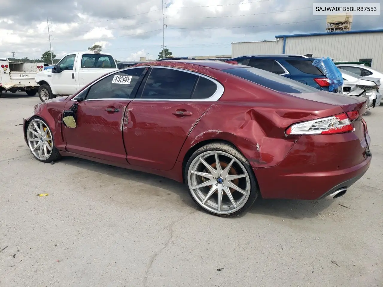 2011 Jaguar Xf VIN: SAJWA0FB5BLR87553 Lot: 61925485