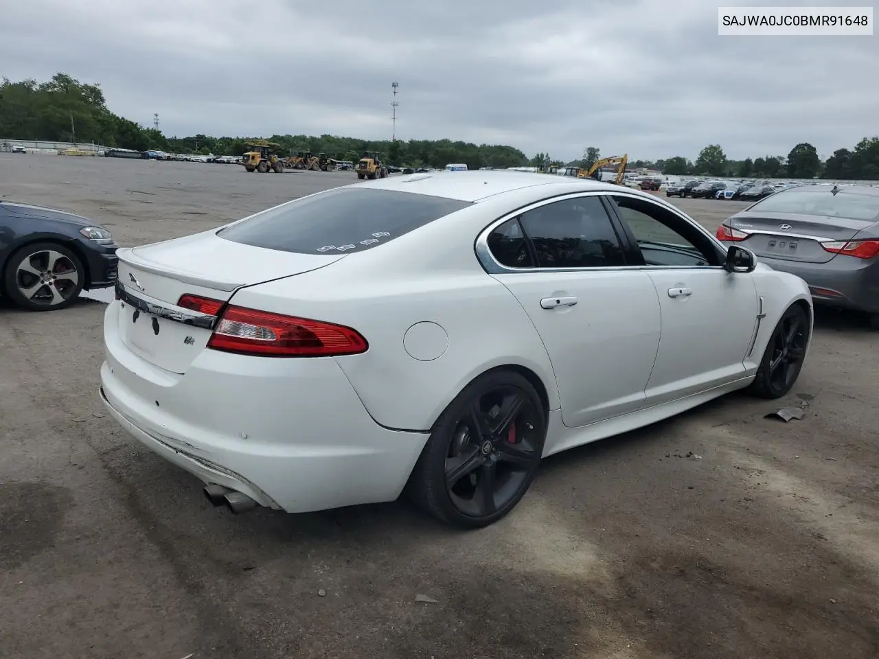 2011 Jaguar Xf R VIN: SAJWA0JC0BMR91648 Lot: 62895265