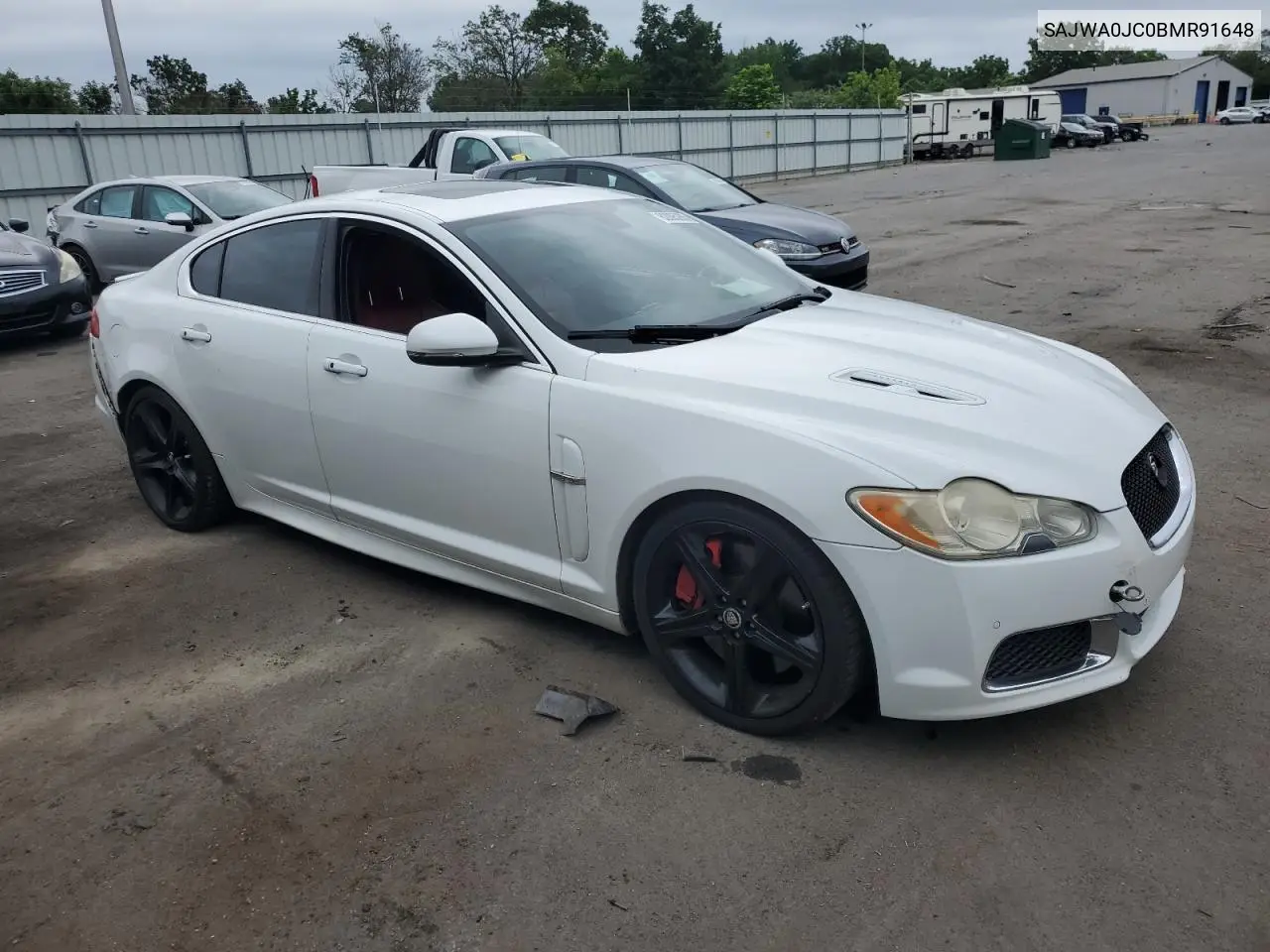 2011 Jaguar Xf R VIN: SAJWA0JC0BMR91648 Lot: 62895265
