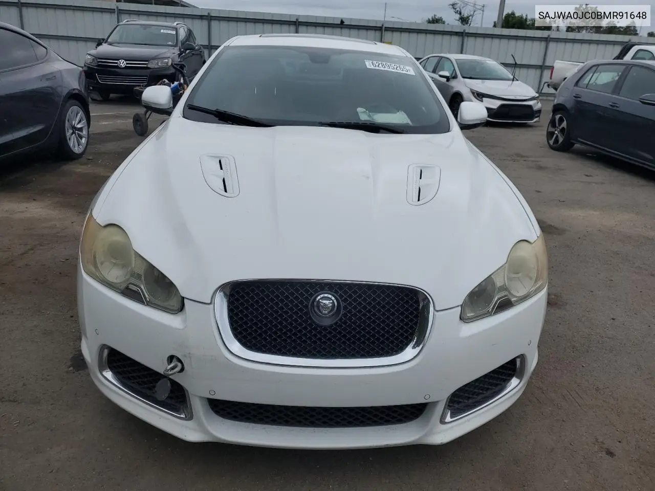 2011 Jaguar Xf R VIN: SAJWA0JC0BMR91648 Lot: 62895265