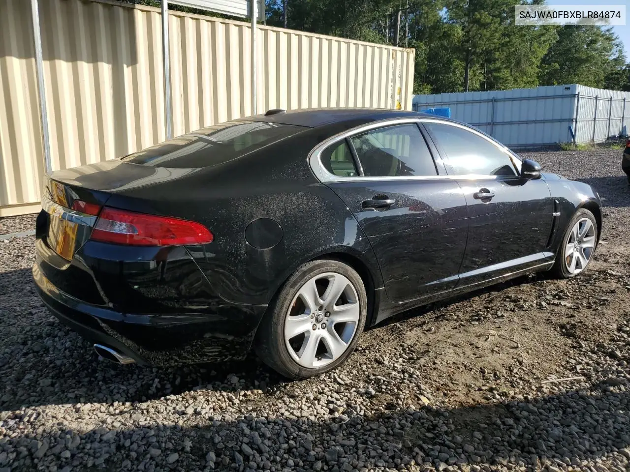 2011 Jaguar Xf VIN: SAJWA0FBXBLR84874 Lot: 65180375