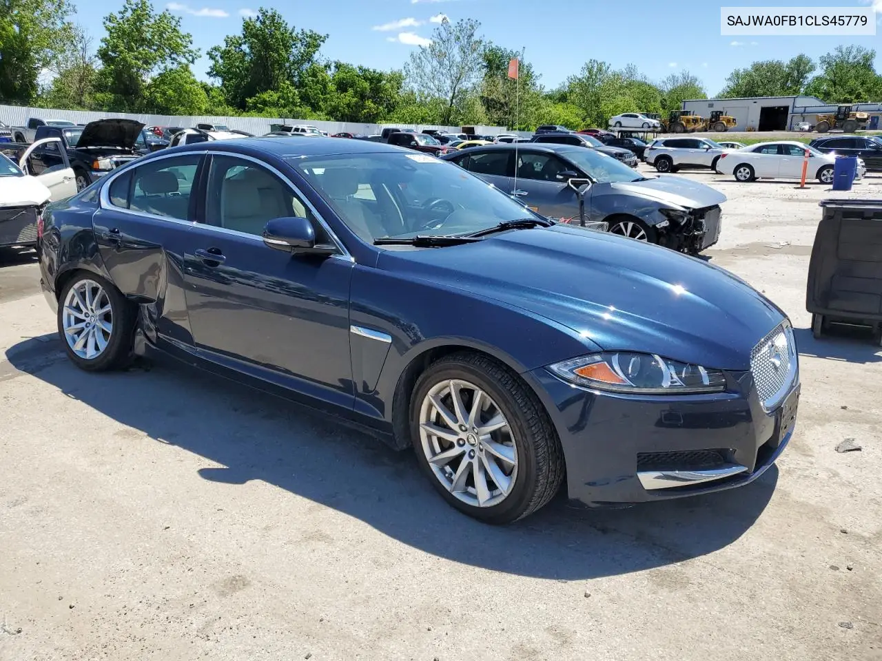 2012 Jaguar Xf VIN: SAJWA0FB1CLS45779 Lot: 57646625