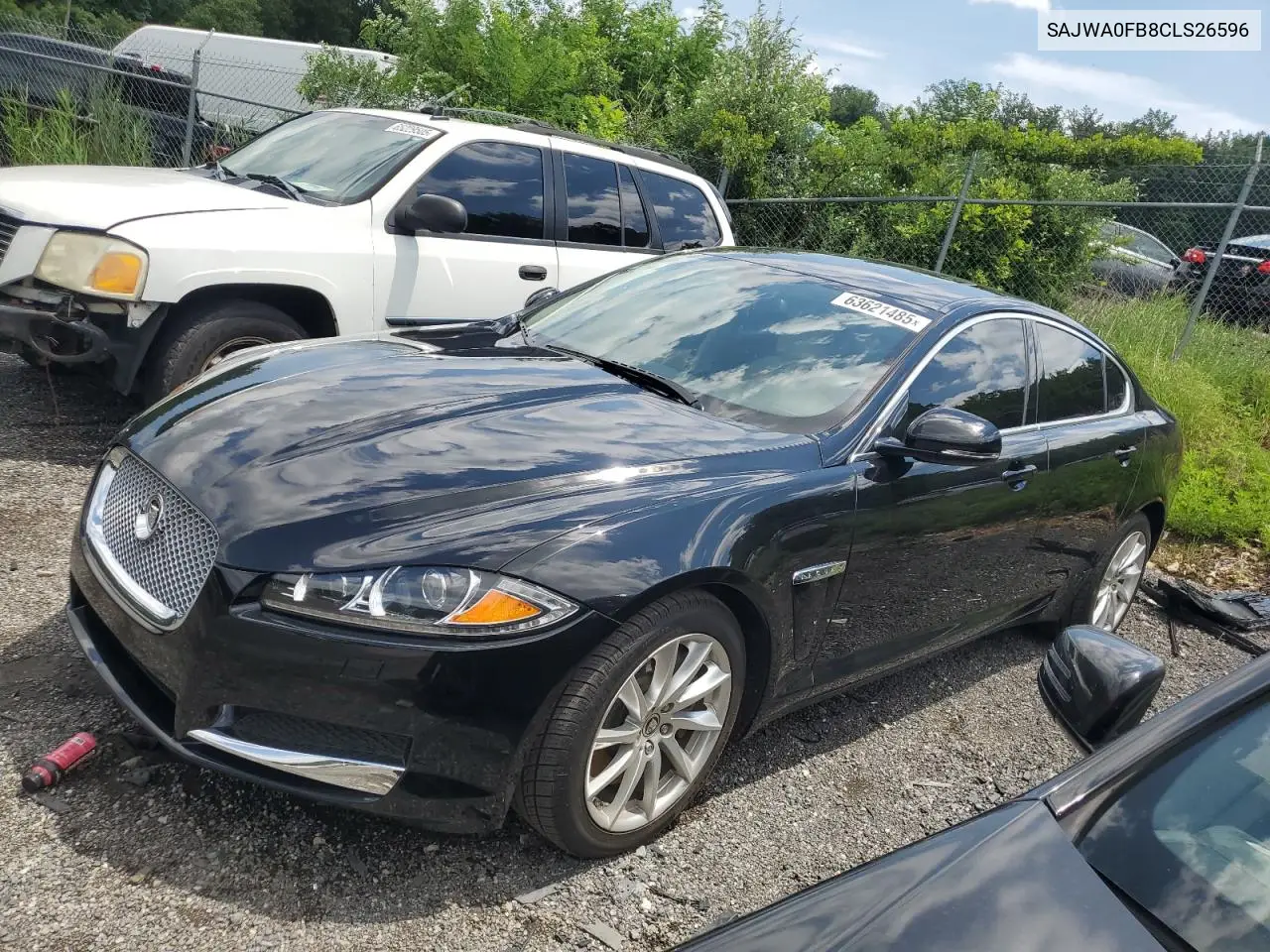 2012 Jaguar Xf VIN: SAJWA0FB8CLS26596 Lot: 63621485