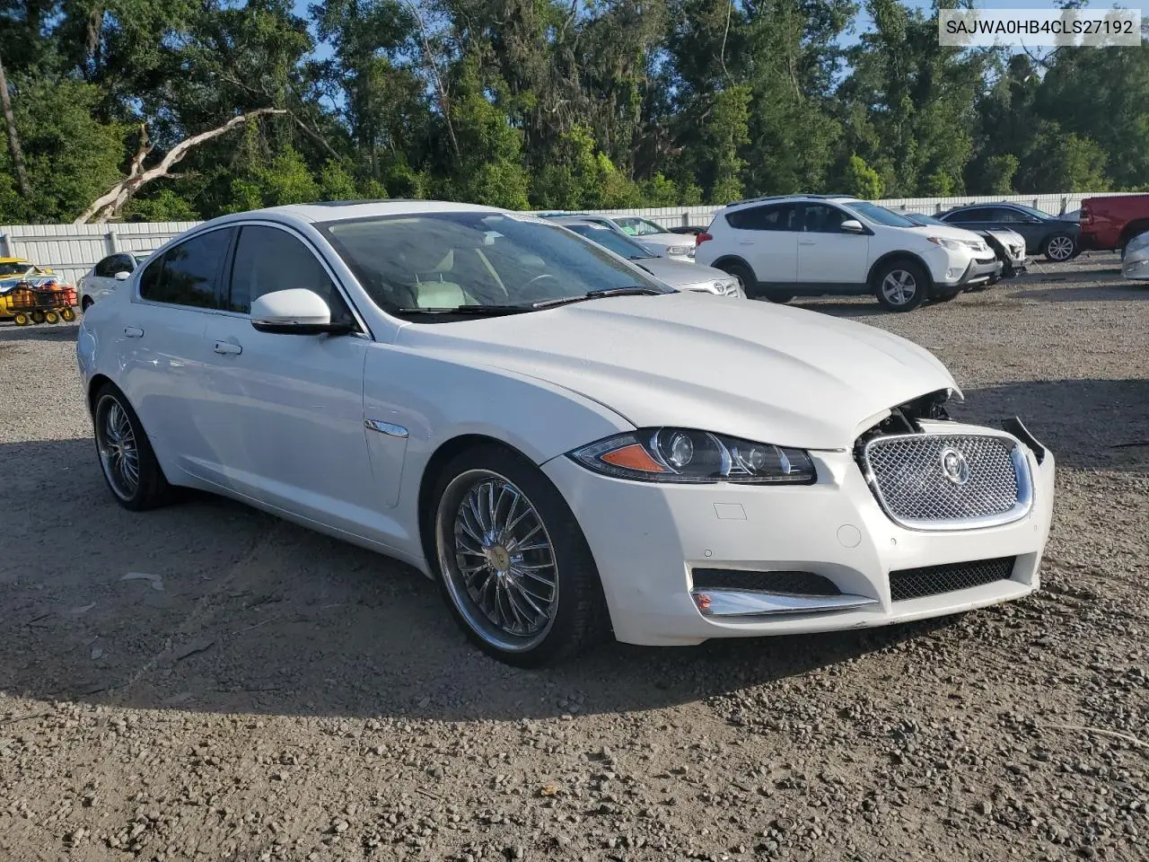 2012 Jaguar Xf Portfolio VIN: SAJWA0HB4CLS27192 Lot: 63960925