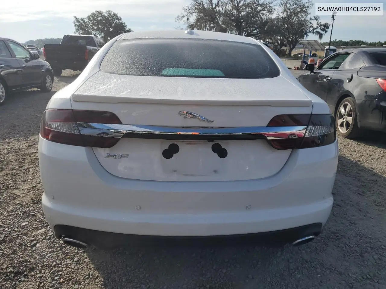 2012 Jaguar Xf Portfolio VIN: SAJWA0HB4CLS27192 Lot: 63960925