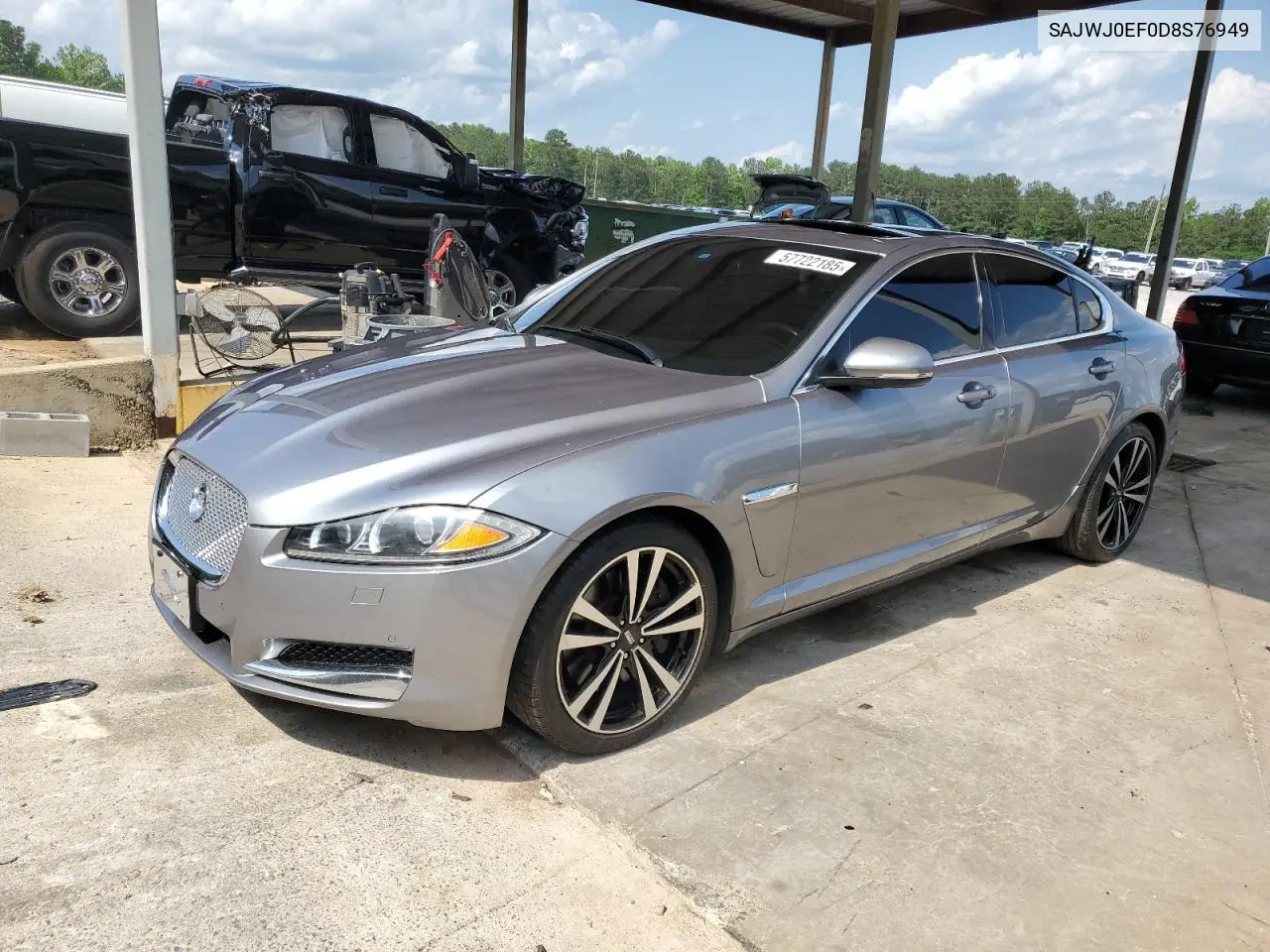 2013 Jaguar Xf VIN: SAJWJ0EF0D8S76949 Lot: 57722185