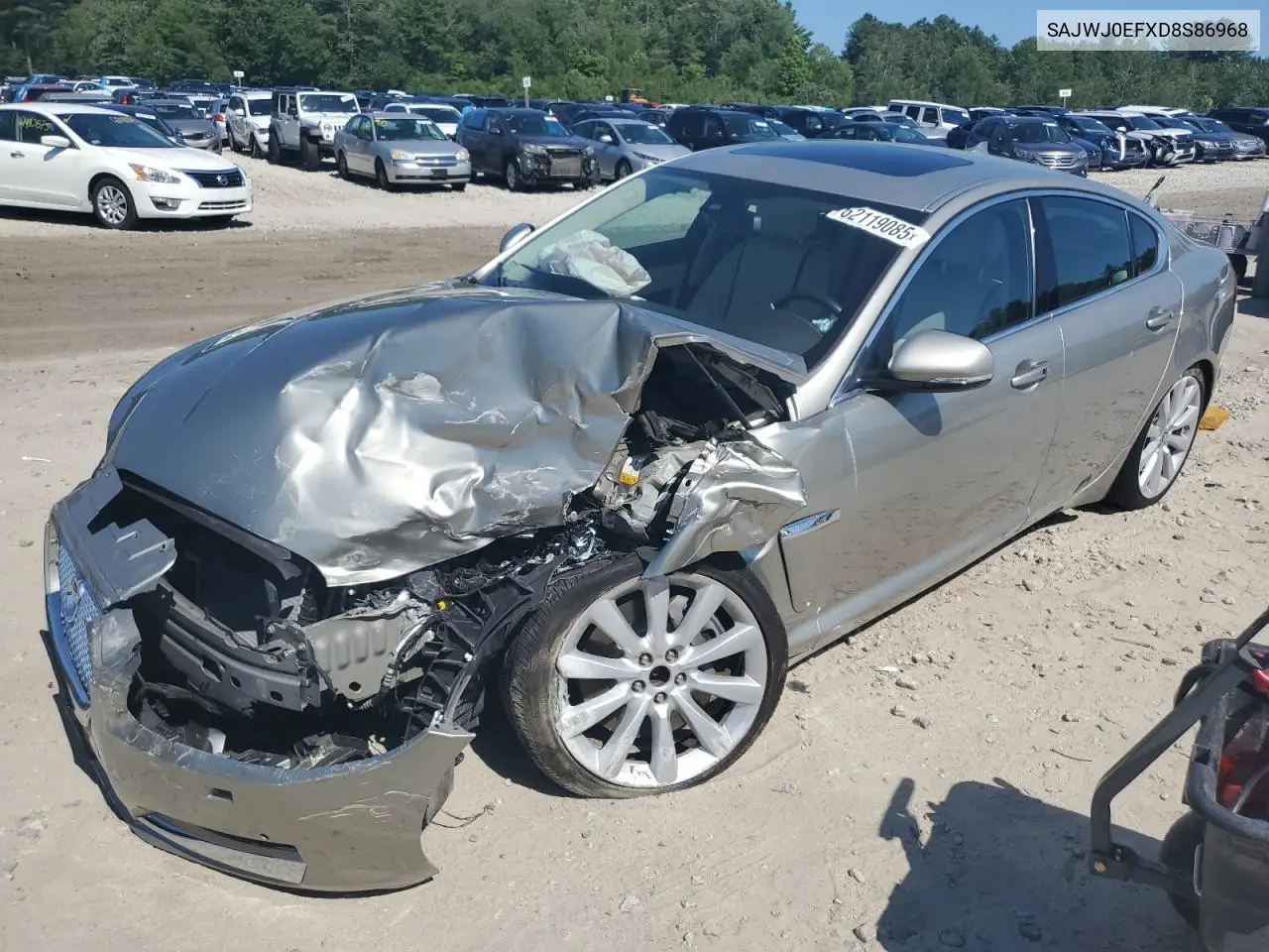 2013 Jaguar Xf VIN: SAJWJ0EFXD8S86968 Lot: 62119085