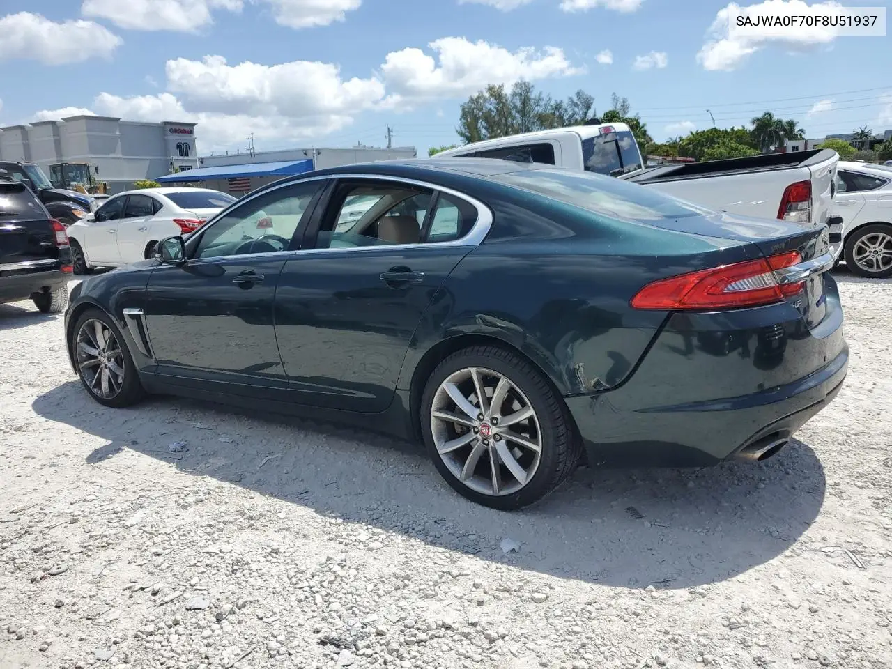 2015 Jaguar Xf 3.0 Sport VIN: SAJWA0F70F8U51937 Lot: 57846225