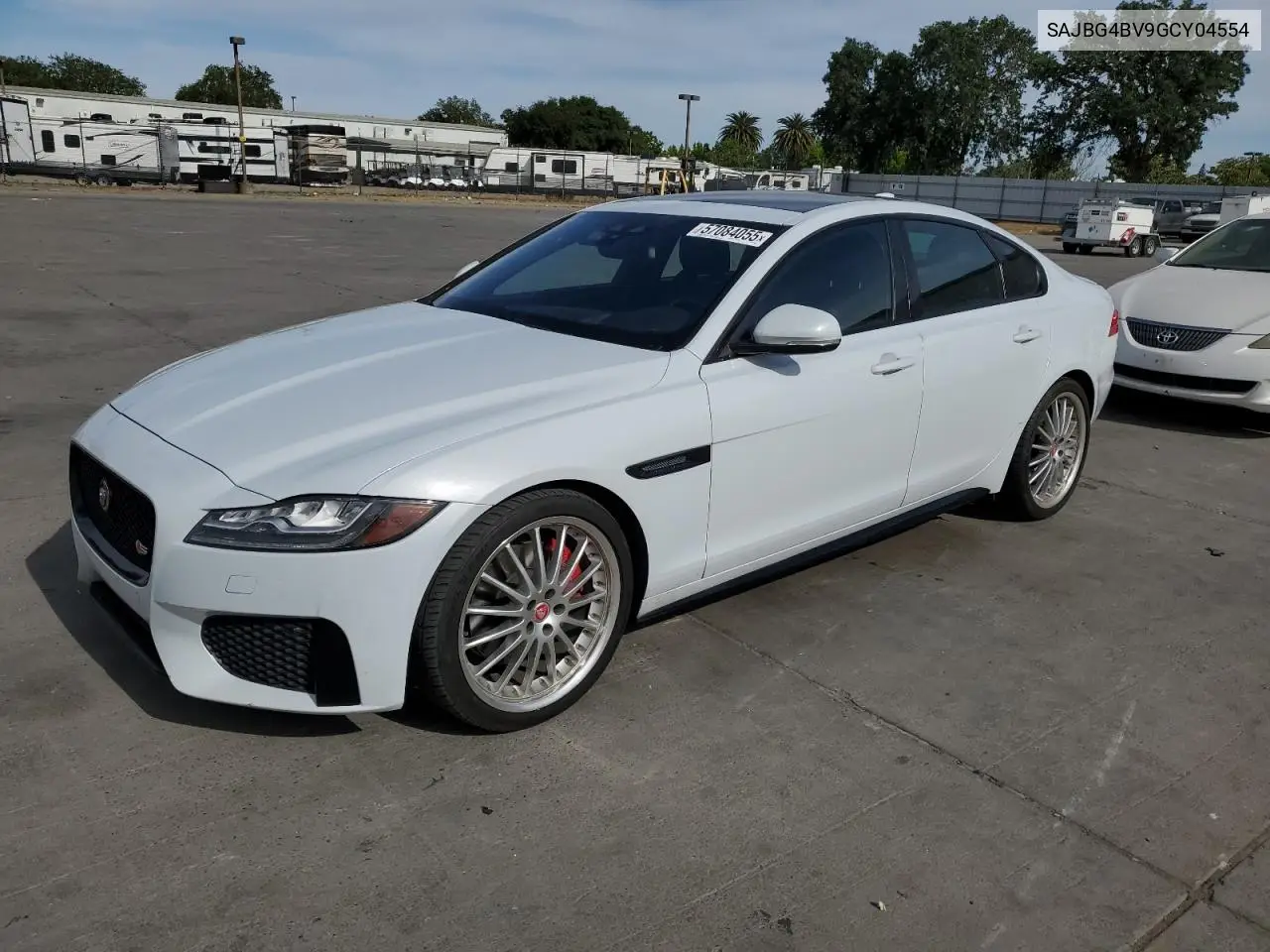 2016 Jaguar Xf S VIN: SAJBG4BV9GCY04554 Lot: 57084055