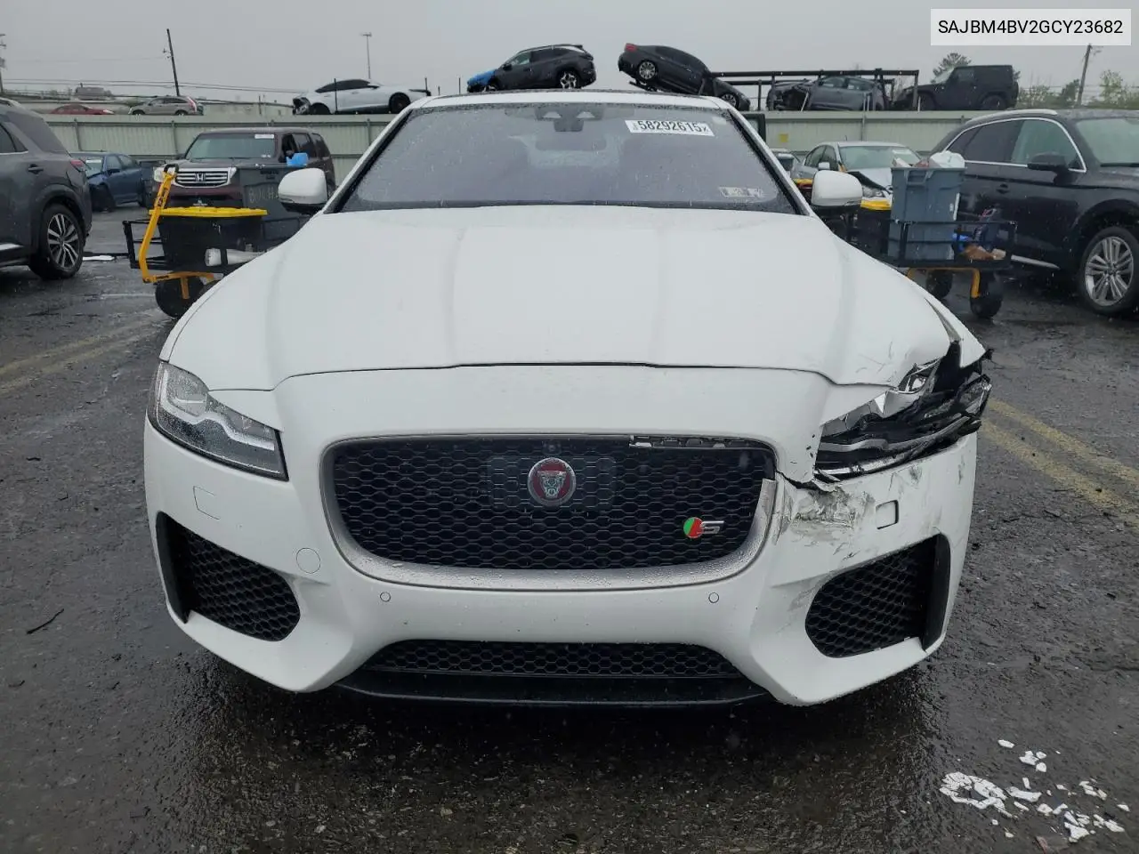 2016 Jaguar Xf S VIN: SAJBM4BV2GCY23682 Lot: 58292615