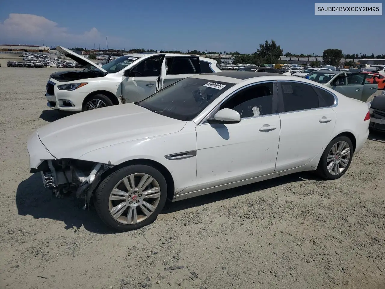 2016 Jaguar Xf Premium VIN: SAJBD4BVXGCY20495 Lot: 59969965