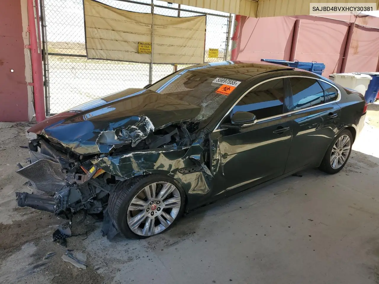 2017 Jaguar Xf Premium VIN: SAJBD4BVXHCY30381 Lot: 55697555