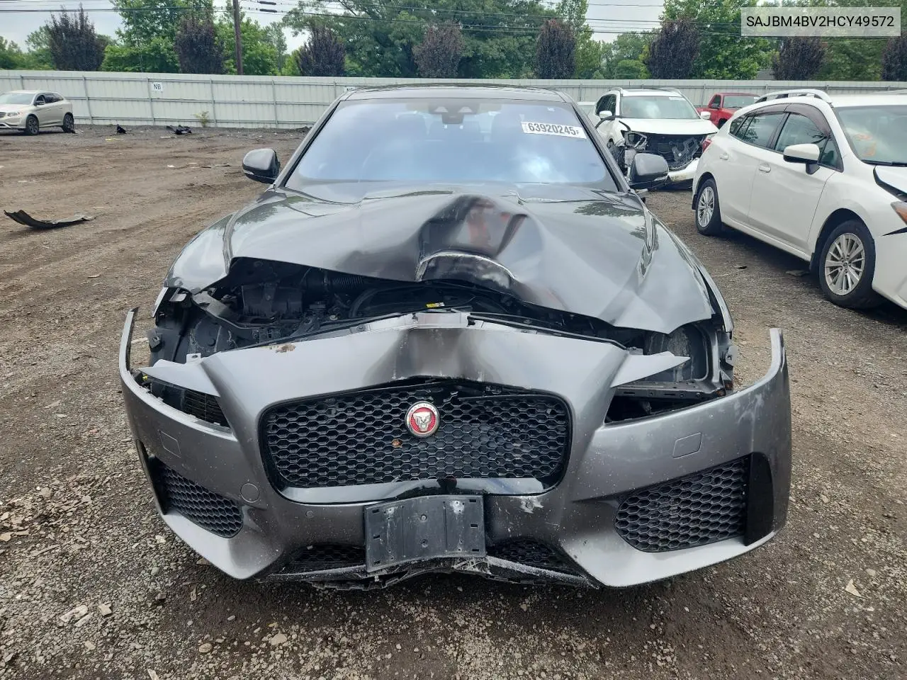 2017 Jaguar Xf S VIN: SAJBM4BV2HCY49572 Lot: 63920245