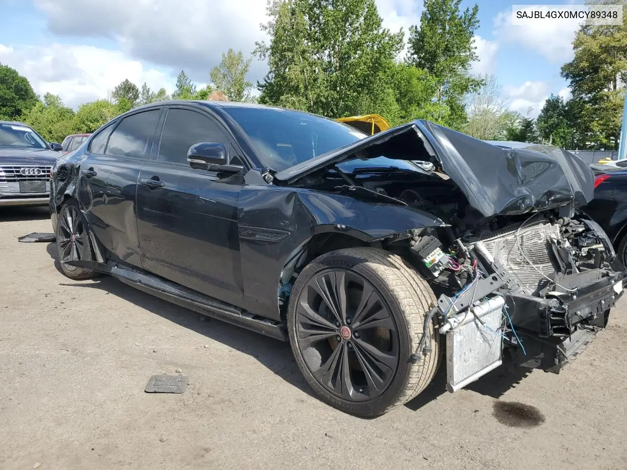 2021 Jaguar Xf R-Dynamic Se VIN: SAJBL4GX0MCY89348 Lot: 57605435