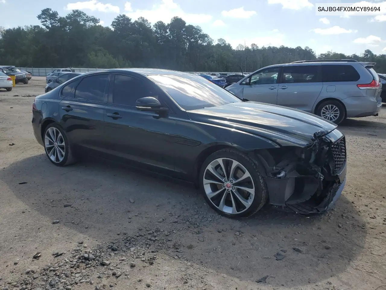 2021 Jaguar Xf Se VIN: SAJBG4FX0MCY89694 Lot: 60620715