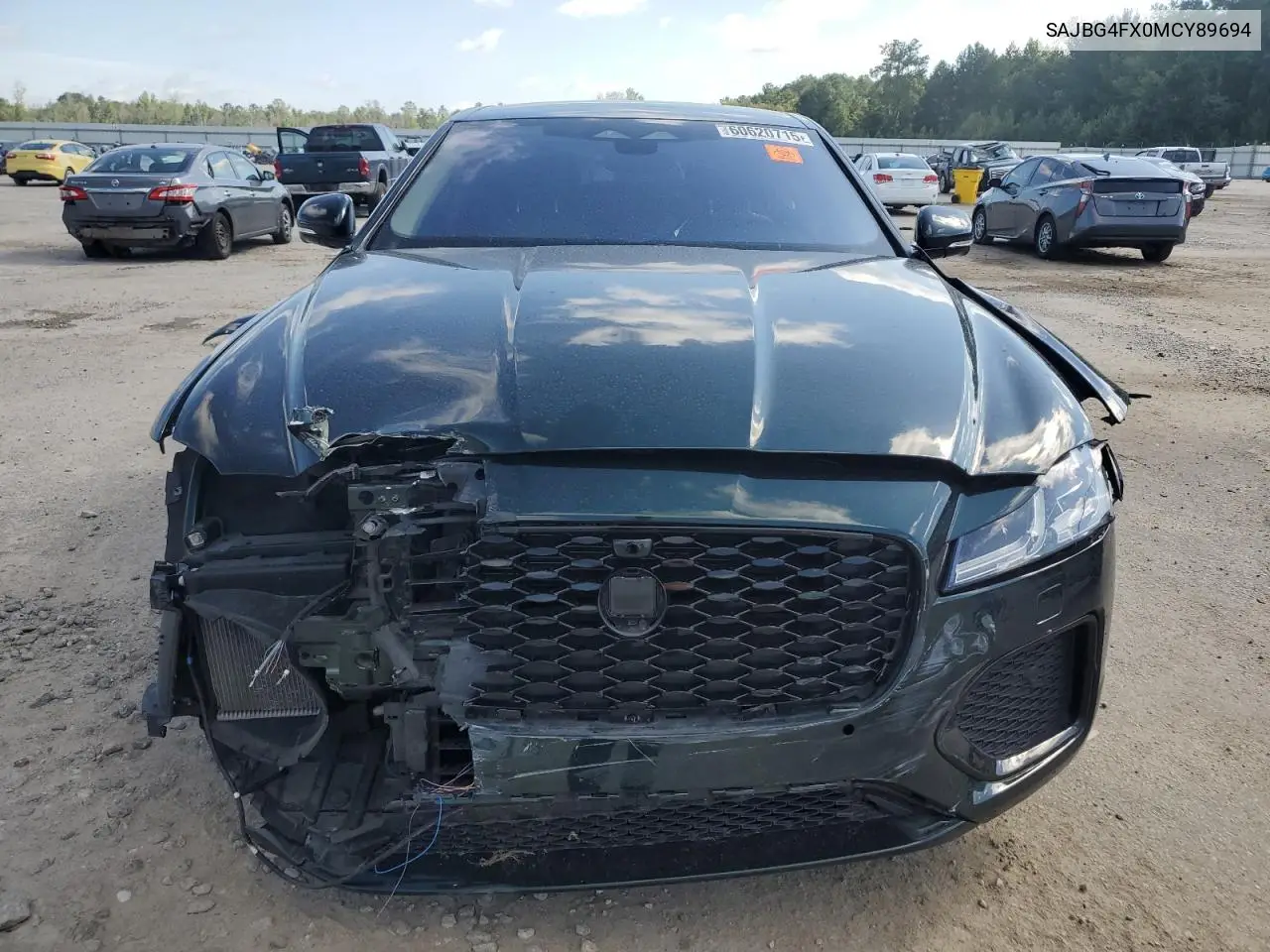 2021 Jaguar Xf Se VIN: SAJBG4FX0MCY89694 Lot: 60620715
