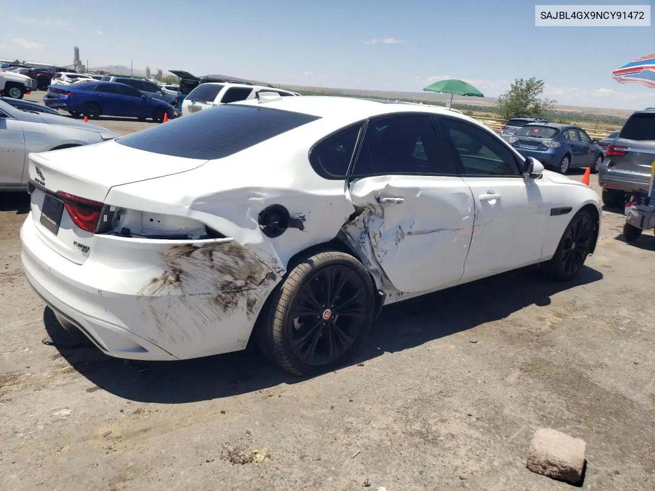 2022 Jaguar Xf R-Dynamic Se VIN: SAJBL4GX9NCY91472 Lot: 62613895