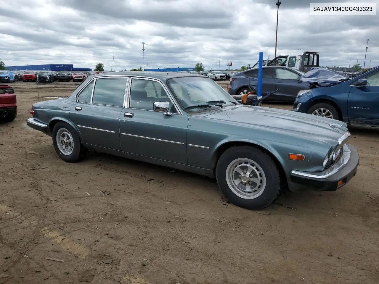 1986 Jaguar Xj6 VIN: SAJAV1340GC433323 Lot: 58348205
