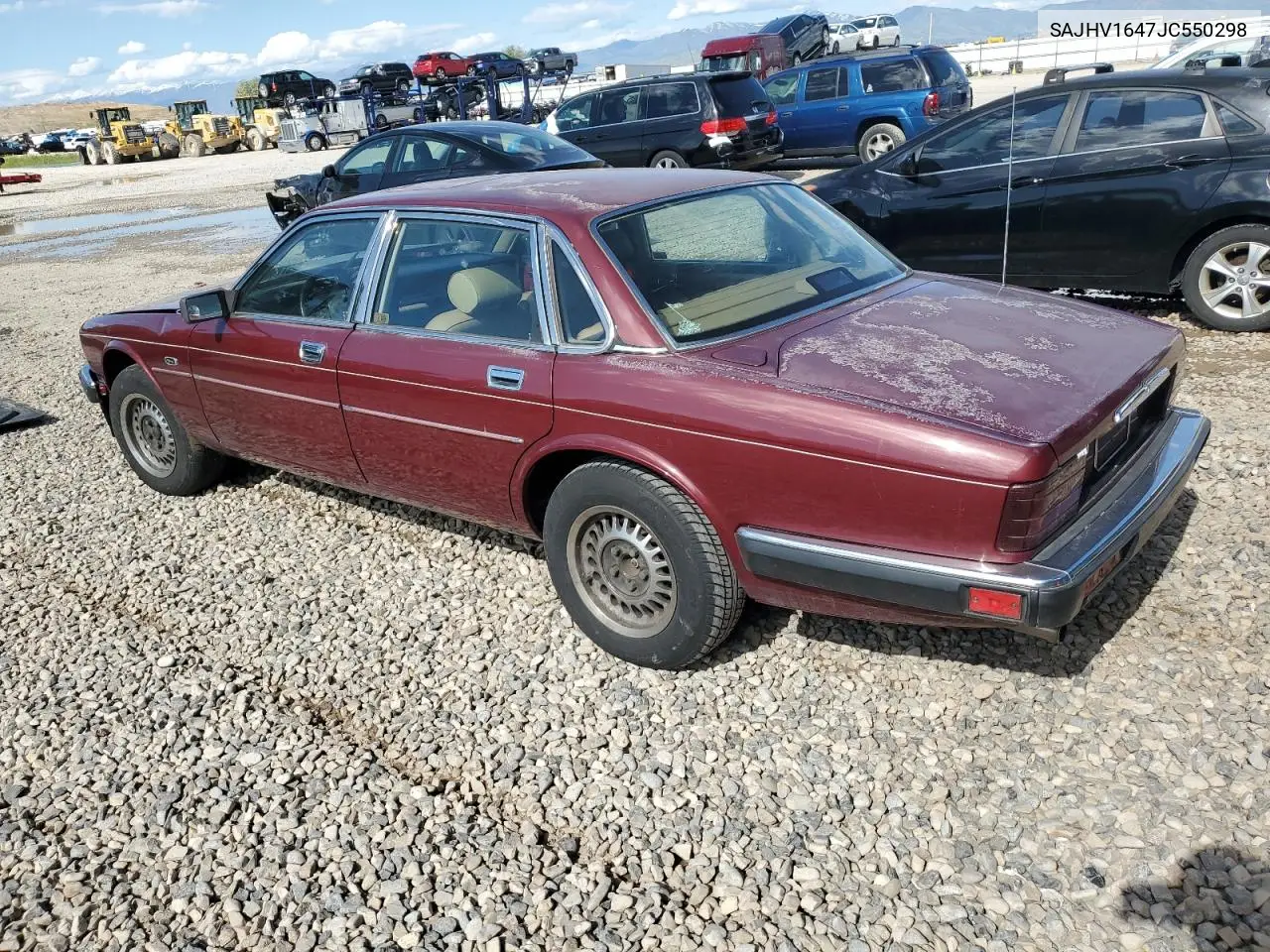 1988 Jaguar Xj6 VIN: SAJHV1647JC550298 Lot: 57750035