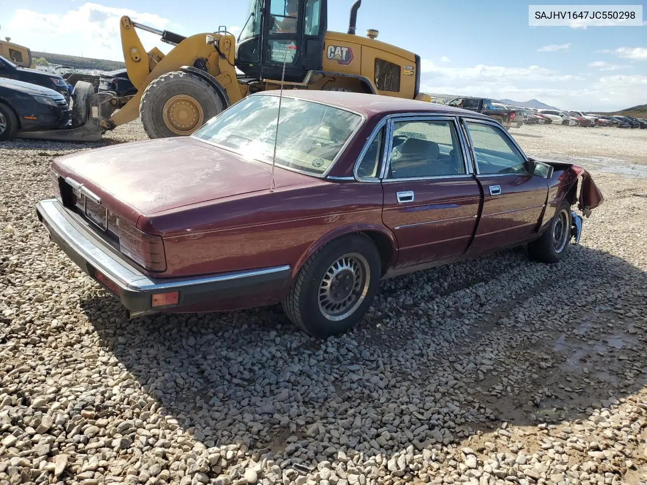 1988 Jaguar Xj6 VIN: SAJHV1647JC550298 Lot: 57750035