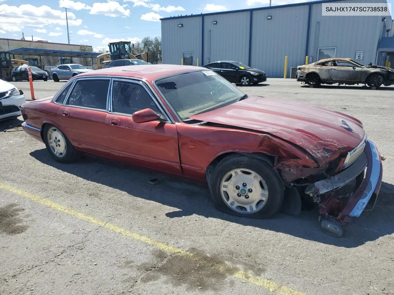 1995 Jaguar Xj6 VIN: SAJHX1747SC738538 Lot: 52135635