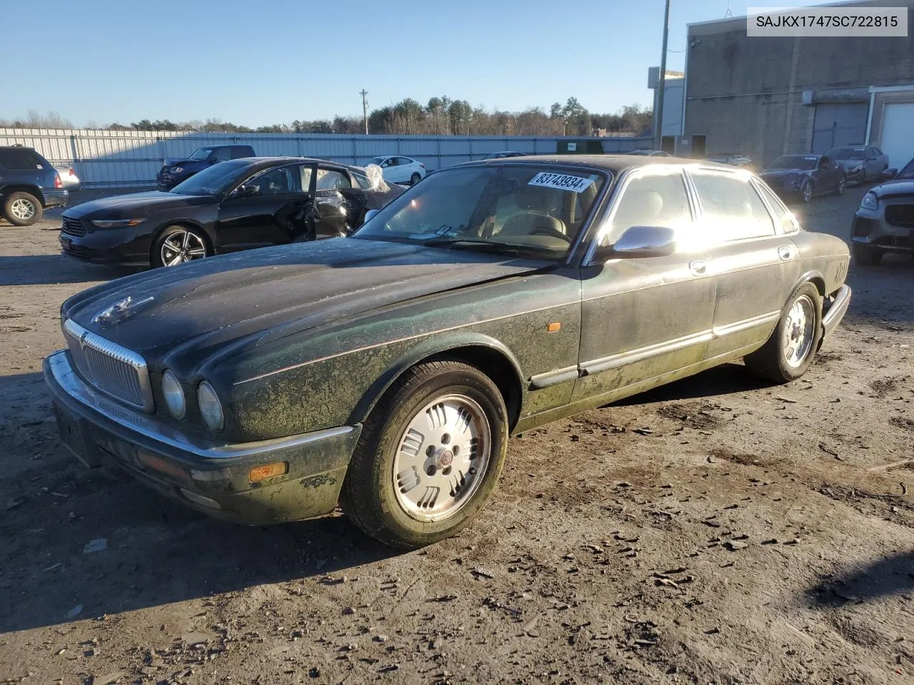 1995 Jaguar Vandenplas VIN: SAJKX1747SC722815 Lot: 83743934